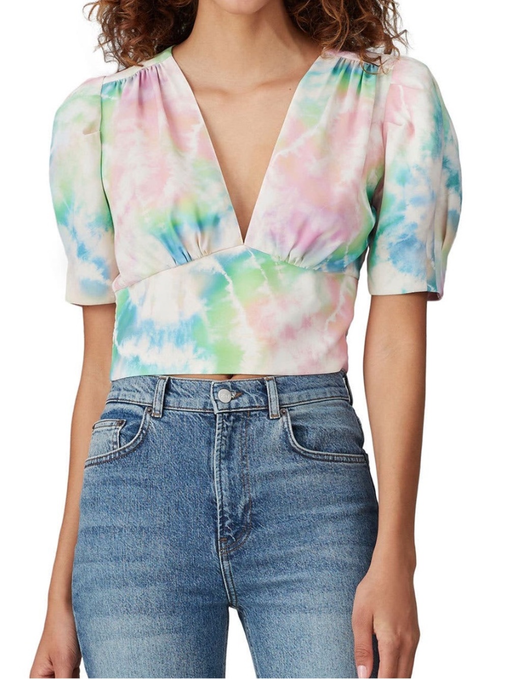 Amanda Uprichard Tie Dye Rosen Top Medium
